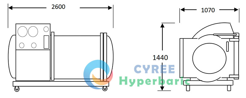 Medical Grade 3 ATA Hyperbaric Oxygen Chamber for Sale